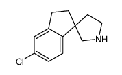 6-chlorospiro[1,2-dihydroindene-3,3'-pyrrolidine] Structure