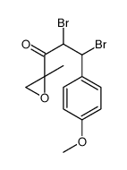 2,3-dibromo-3-(4-methoxyphenyl)-1-(2-methyloxiran-2-yl)propan-1-one结构式