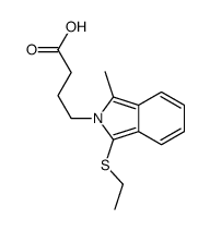 4-(1-ethylsulfanyl-3-methylisoindol-2-yl)butanoic acid结构式