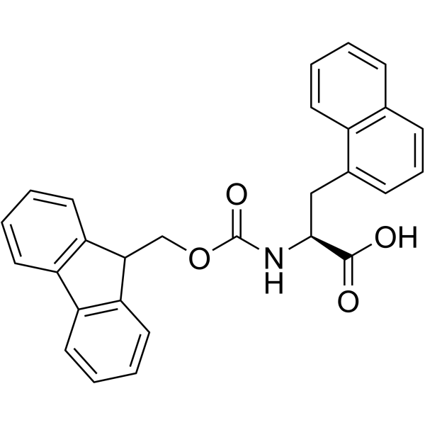 Fmoc-3-(1-萘基)-L-丙氨酸结构式