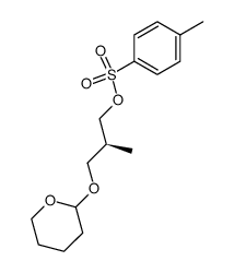 (S)-3-(tetrahydro-2-pyranyloxy)-2-methylpropyl p-toluenesulfonate结构式