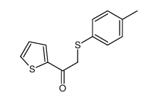 2-(4-methylphenyl)sulfanyl-1-thiophen-2-ylethanone结构式