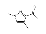 1-(1,4-dimethyl-1H-pyrazol-3-yl)-ethanone结构式