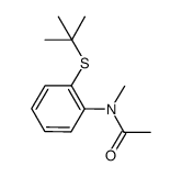 N-[2-(tert-butylthio)phenyl]-N-methylacetamide结构式