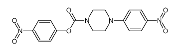 4-nitrophenyl 4-(4-nitrophenyl)piperazine-1-carboxylate结构式