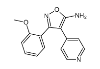 5-amino-3-(2-methoxyphenyl)-4-(4-pyridyl)isoxazole Structure