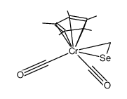 dicarbonyl(pentamethylcyclopentadienyl)(selenoformaldehyde-Se,C)chromium Structure