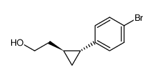 2-[(1S,2R)-2-(4-bromophenyl)cycloprop-1-yl]ethanol Structure