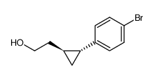 2-[(1S,2R)-2-(4-bromophenyl)cycloprop-1-yl]ethanol结构式