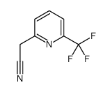 2-(6-(trifluoromethyl)pyridin-2-yl)acetonitrile Structure