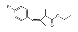 ethyl 2,3-dimethyl-4-(4'-bromophenyl)-3(Z)-butenoate结构式