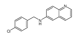 (4-Chloro-benzyl)-quinolin-6-yl-amine结构式