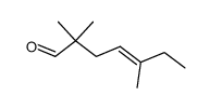 2,2,5-trimethyl-hept-4-enal Structure
