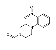 1-acetyl-4-(2-nitro-phenyl)-piperazine Structure