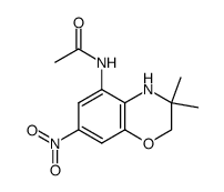N-(3,3-dimethyl-7-nitro-3,4-dihydro-2H-benzo[1,4]oxazin-5-yl)-acetamide Structure