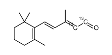 [10,11-13C2]-(2E,4E)-3-methyl-5-(2,6,6-trimethylcyclohex-1-enyl)penta-2,4-dienal结构式