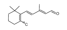 (9E)-(5-13CH3)-β-ionylideneacetaldehyde结构式