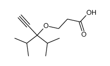 3-(1,1-diisopropyl-prop-2-ynyloxy)-propionic acid Structure