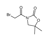 N(3)-bromoacetyl-5,5-dimethyloxazolidin-2-one Structure