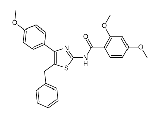 N-[5-benzyl-4-(4-methoxy-phenyl)-thiazol-2-yl]-2,4-dimethoxy-benzamide Structure