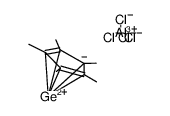 pentamethylcyclopentadienylgermanium tetrachloroaluminate Structure