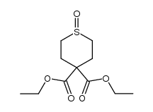 4,4-diethoxycarbonylthiacyclohexane 1-oxide结构式