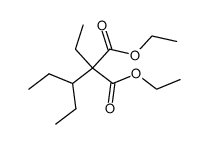 Ethyl(1-ethylpropyl)propanedioic acid diethyl ester Structure