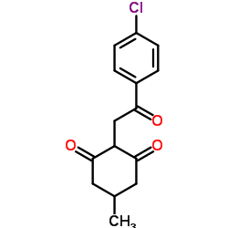 2-[2-(4-Chlorophenyl)-2-oxoethyl]-5-methyl-1,3-cyclohexanedione Structure