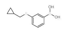 3-(环丙基甲基)硫代苯硼酸结构式