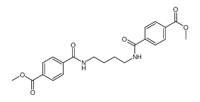 methyl 4-[4-[(4-methoxycarbonylbenzoyl)amino]butylcarbamoyl]benzoate Structure