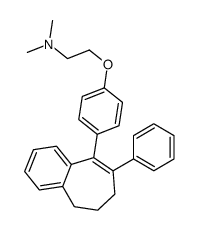 6,7-dihydro-8-phenyl-9-(4-(2-(dimethylamino)ethoxy)phenyl)-5-H-benzocycloheptene structure