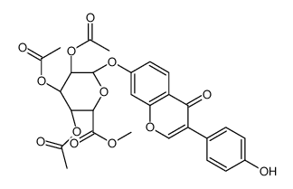 Daidzein 7-Tri-O-acetyl-β-D-glucuronic Acid Methyl Ester结构式