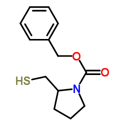 Benzyl 2-(sulfanylmethyl)-1-pyrrolidinecarboxylate Structure