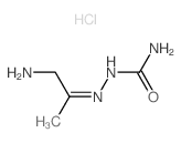 Hydrazinecarboxamide,2-(2-amino-1-methylethylidene)-, hydrochloride (1:1) Structure