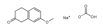 7-methoxy-3,4-dihydronaphthalen-2(1H)-one sodium hydrogencarbonate Structure