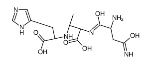 (2S,3R)-3-[[(1S)-1-carboxy-2-(1H-imidazol-5-yl)ethyl]amino]-2-[[(2S)-2,4-diamino-4-oxobutanoyl]amino]butanoic acid结构式