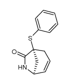 1-(phenylthio)-6-azabicyclo[3.2.1]-3-octen-7-one Structure