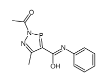 2-acetyl-5-methyl-N-phenyldiazaphosphole-4-carboxamide结构式