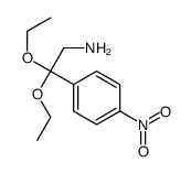 2,2-Diethoxy-2-(4-nitro-phenyl)-ethylamine structure