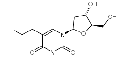 5-(2-fluoroethyl)-1-[(2R,4S,5R)-4-hydroxy-5-(hydroxymethyl)oxolan-2-yl ]pyrimidine-2,4-dione结构式