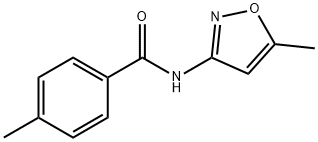 4-甲基-N-(5-甲基异噻唑-3-基)苯甲酰胺结构式