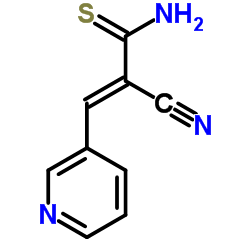 2-CYANO-3-PYRIDIN-3-YL-THIOACRYLAMIDE结构式