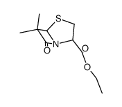 2R(S),5S(R)-ethyl 6,6-dimethyl-7-oxo-4-thia-1-azabicyclo{3.2.0}heptane-3-carboxylate结构式