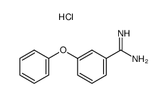 3-phenoxy-benzamidine, hydrochloride Structure