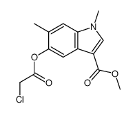 5-(2-Chloro-acetoxy)-1,6-dimethyl-1H-indole-3-carboxylic acid methyl ester Structure