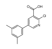 2-氯-5-(3,5-二甲基苯基)烟酸结构式