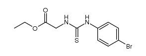 ethyl 2-(3-(4-bromophenyl)thioureido)acetate Structure