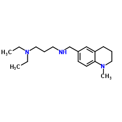 N,N-Diethyl-N'-[(1-methyl-1,2,3,4-tetrahydro-6-quinolinyl)methyl]-1,3-propanediamine Structure