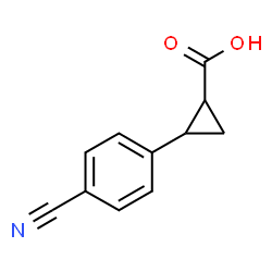 2-(4-cyanophenyl)cyclopropane-1-carboxylic acid Structure