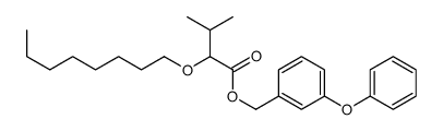 (3-phenoxyphenyl)methyl 3-methyl-2-octoxybutanoate Structure